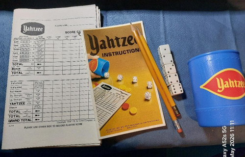 Vintage yahtzee board game - vintage,