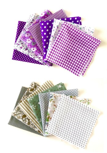 Large cotton fabric bundle - large, fat