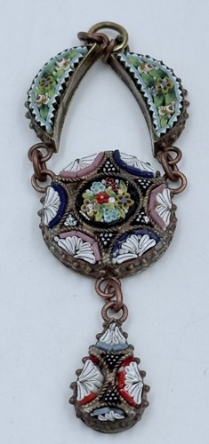 Pendant italian micro mosaic - -,