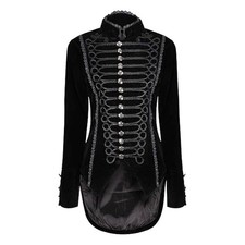 Women Gothic Velvet Tailcoat
