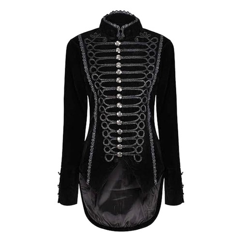 Women gothic velvet tailcoat - gothic,