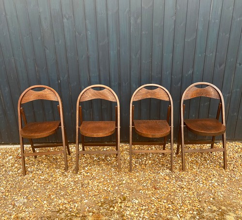 Vintage folding bentwood - 4x,