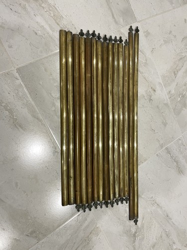 Victorian solid brass stair - solid,