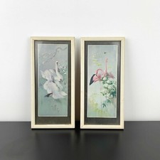 Set of 2 Vernon Ward mid century art prints Vernon Ward swan and flamingo prints