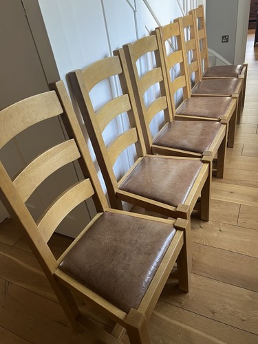 Set oak ladder back - oak,