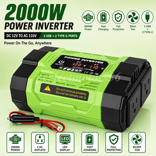 Car power inverter 2000w - 2000w, dc