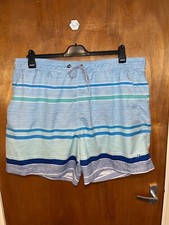 Mantaray Swim Shorts Blue Striped (3XL, XXXL)