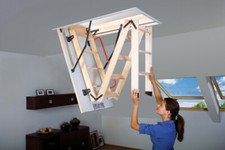 Fakro Wooden Folding Section Loft Ladder 55 x 111cm