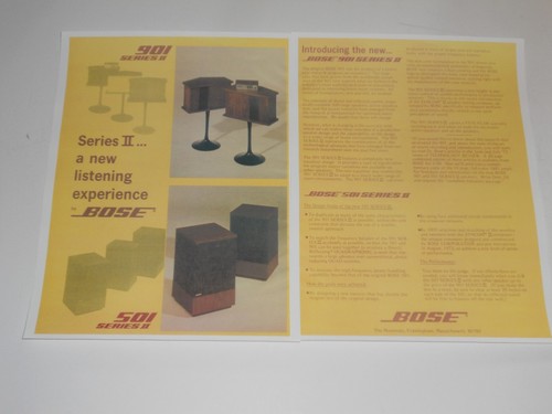 Bose 901 501 speaker ad - 901,,