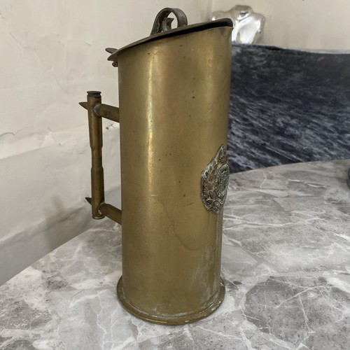 Trench art dated 1917 brass - dated,