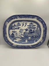 ANTIQUE VICTORIAN BLUE WILLOW