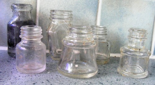 Vintage clear glass small - 6,
