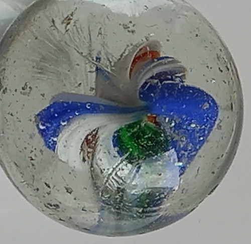 Vintage glass marble 28mm - glass,