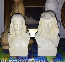 2 x Vintage Alabaster