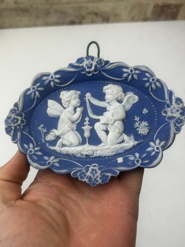 Vintage wedgwood style cherub - vintage,
