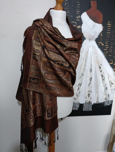 Luxury pure cashmere paisley - luxury,