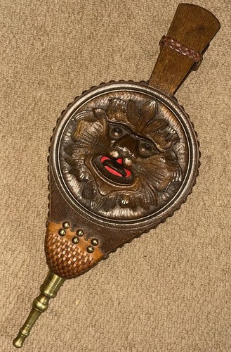 Antique fireplace bellows - fireplace,