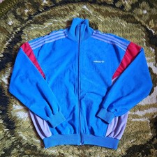 Vintage Adidas Ventex Terinda Challenger Track Top Jacket Large Made In France 