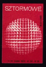 POLAND 1971 Matchbox Label