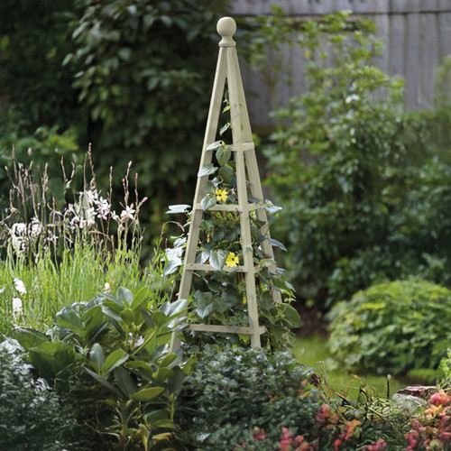 Garden wooden obelisk - wooden,