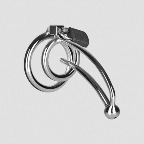 Stainless steel chastity penis - chastity,
