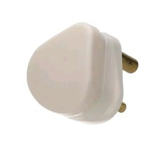 DIALL 2 AMP WHITE PLASTIC ROUND PIN PLUG (SMALL SIZE) BS546 COMPLIANT