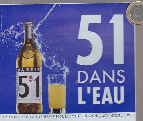 Sticker drink pastis - sticker.,