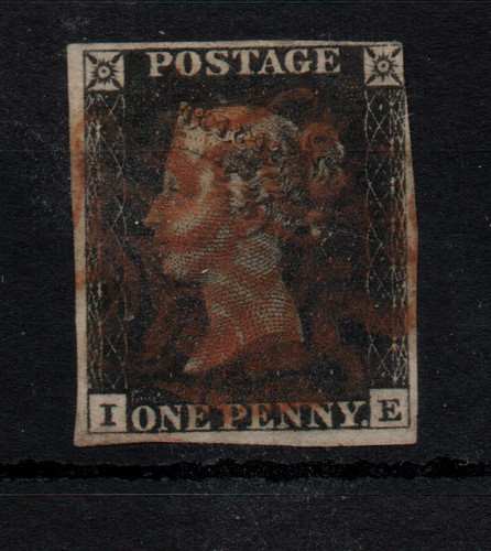 1840 penny black good - black,