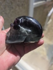 Fluorite Crystal Skull Carving