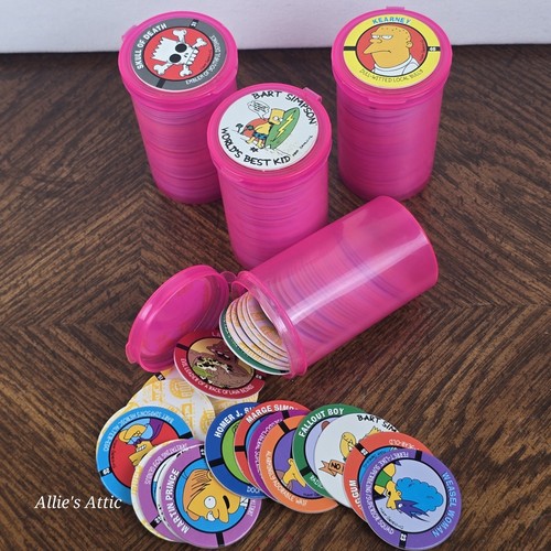 The simpsons pogs - simpsons,