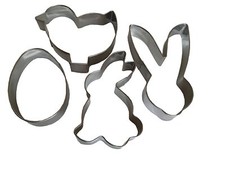 4 x Easter Metal Cookie Cutter