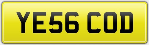 Fresh fish van number plate - van,