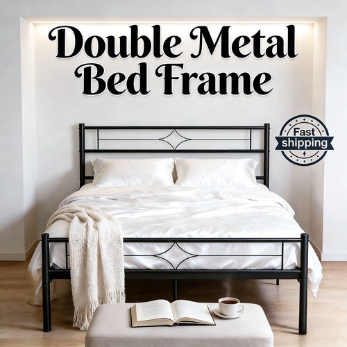 4ft6 double bed frame mattress - 4ft6,