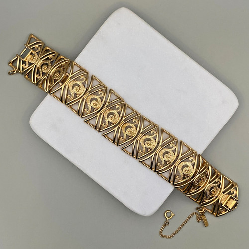 Vtg monet gold - tone, s