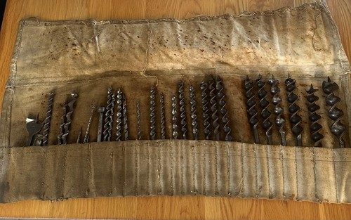 Old set wood drill bit - bit,