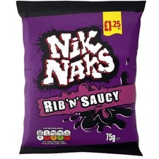 Nik Naks Rib N Saucy 75gm