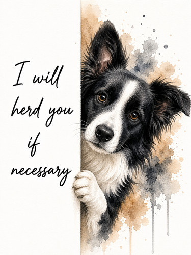 Border collie will - collie, herd