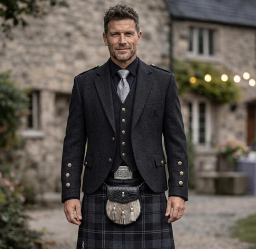 Scottish charcoal grey - , jacket