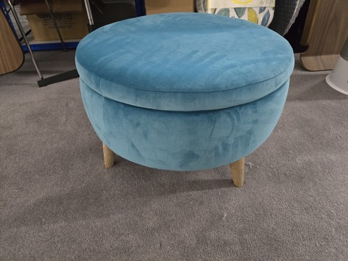 Loaf round footstool ottoman - loaf,