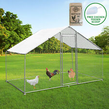 Chicken Run Coop Cage Pen Walk In Chickens Hen Enclosure 25Kg Mixed Poultry Grit