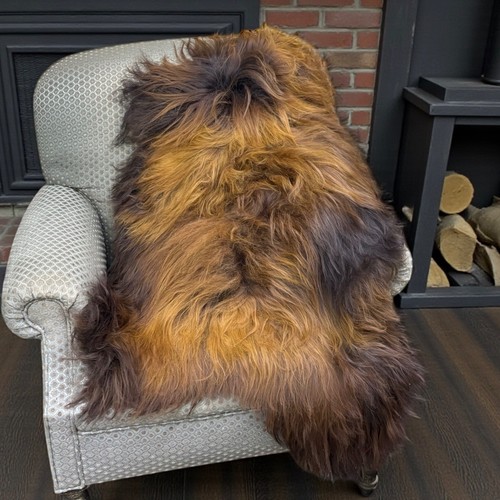 Icelandic sheepskin rug flame