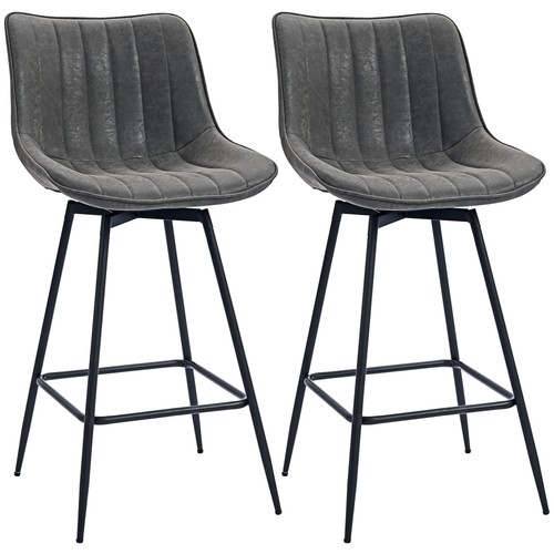 Homcom swivel bar - stools, set