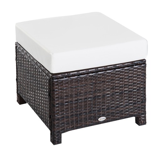 Rattan ottoman footstool for - ottoman,