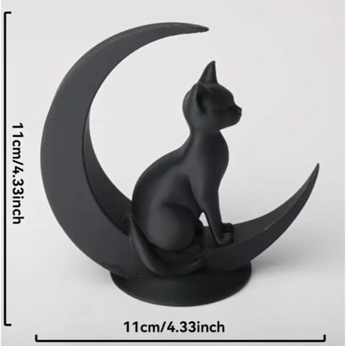 Black cat crescent - on,