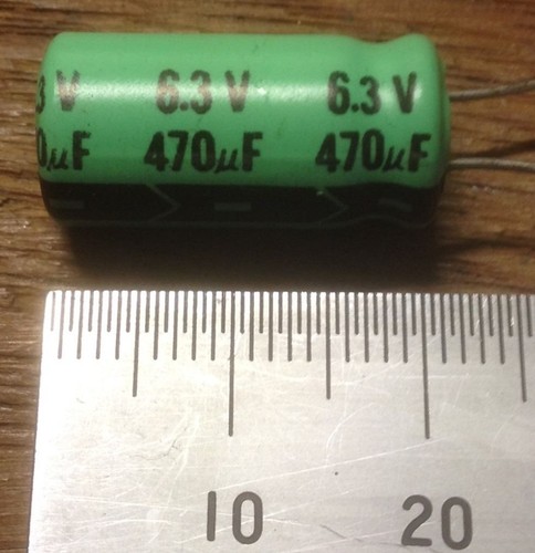 470uf vintage plessey - 470uf, 6.3v