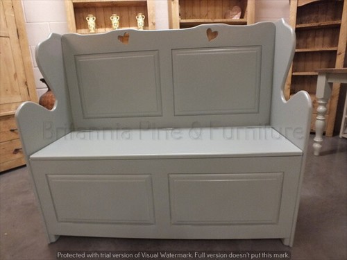 4ft painted monks bench settle - 4ft,