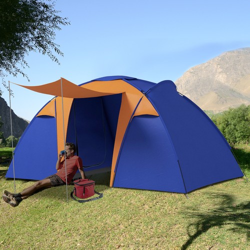 Large camping tent with - large, 2