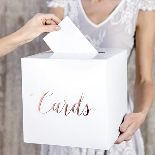 White and rose gold wedding - white,