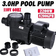 Swimming Pool Pump 2200W Single Speed In Ground, 3.0 HP, 60-63mm Plumbing Ports