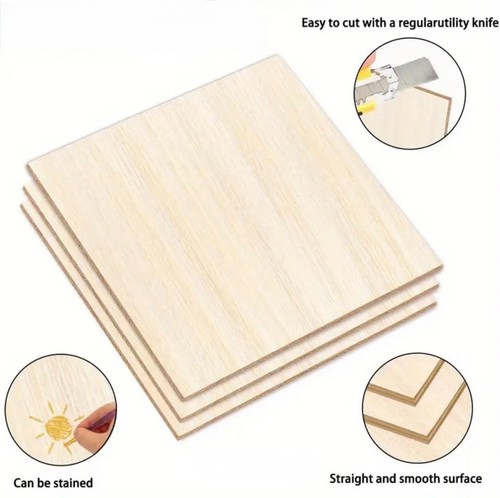 Wooden square shape - shape, blank